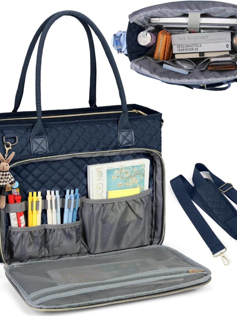 Teacher Tote Bag 15.6 inch Laptop Bag for Women Work Bags Laptop Tote Nurse Bag